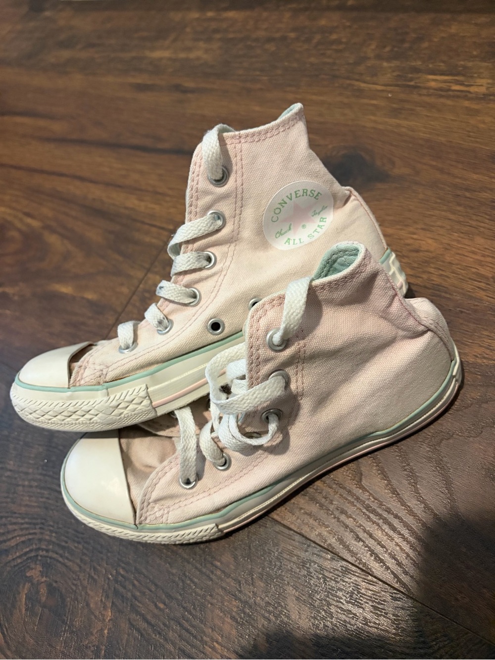 Converse Kids Pink High Top Sneakers size 1